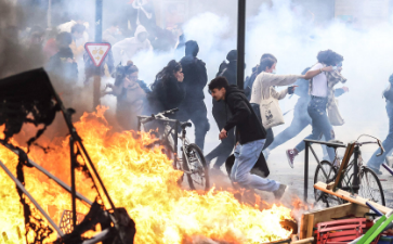 Violence in France.